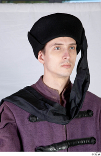 Photos Medieval Aristocrat in suit 3 Medieval clothing black cap…